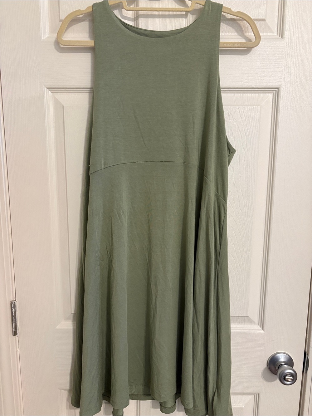 Athleta Light Sage Green Modal Tank Dress Sporty Stretchy Casual NWOT